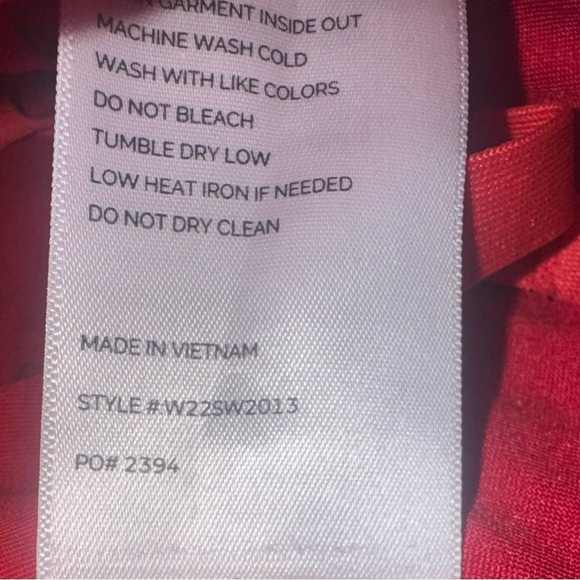 Figs ‘Yola’ Drawstring Elastic Waist Scrub Pants in Red Size XS - Picture 10 of 16